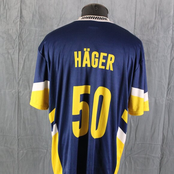 Retro Hockey Shirt - HV71 Soccer Style Jersey by Warrior - Men's 3XL - Picture 6 of 13